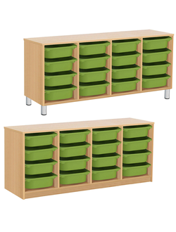 СТЕЛЛАЖНАЯ ВЫДВИЖНАЯ СИСТЕМА ХРАНЕНИЯ 4/90 ПВХ