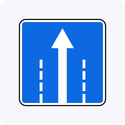 Дорожный знак 5.15.2 Направления движения по полосам