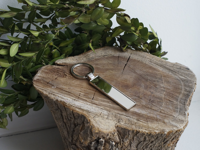 Комплект на 100 брелоков. Заготовка с бортиками «ПРЕМИУМ» брелок госномер авто. (10,9 х 51,7 мм.)