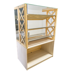 (ЭКС0200) Хлебная витрина "EXCLUSIVE" с 3-мя наклонными полками