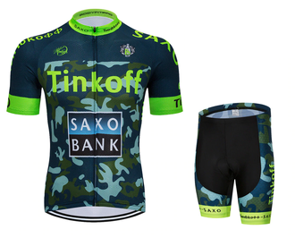 Велокостюм Tinkoff Saxo-Bank, майка, шорты, S, черно-желтый