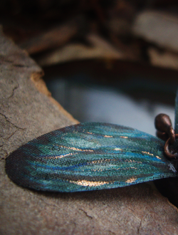 Бохо-подвеска "Полуденный мотылёк августа"