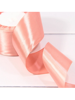 Лента атласная 50мм (135, пыльно-розовая), 22,9м