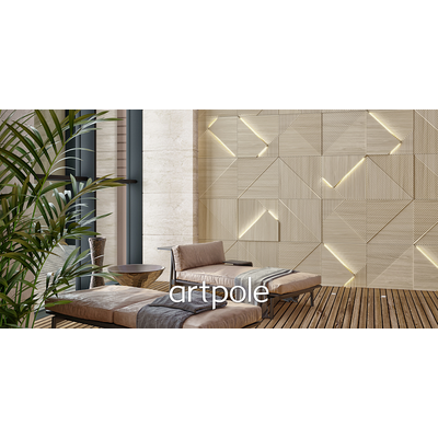 Гипсовая панель FIELDS platinum артикул D-0008-pl