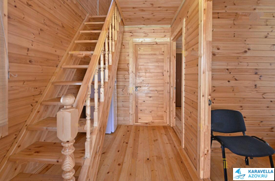 Двухэтажный дом из деревянного бруса №502 с бассейном