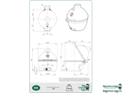 Гриль керамический BIG GREEN EGG MiniMax, 119650