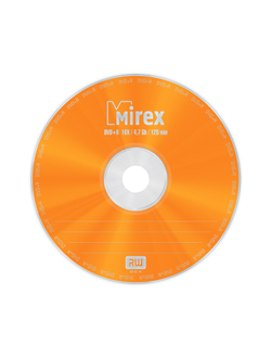 Носители информации DVD+R, 16x, Mirex, Cake/25, UL130013A1M