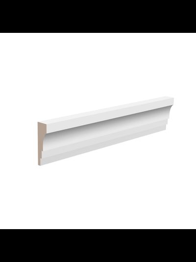 Потолочный карниз Ultrawood CR0027, из ЛДФ-декора, под покраску, 2.44 м.