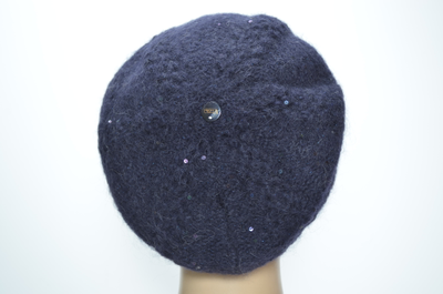 Vizio Collezione синий вязаный итальянский головной убор