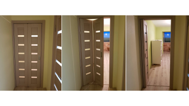 OPTIMA PORTE, модель 507, беленый дуб/ стекло сатинат светлое