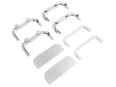 SALE Комплект соеденителей и заглушек БЕЛЫЙ для С-обр профиля ГОЛА  (8 частей) пластик. FIRMAX