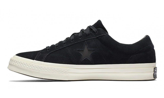 Кеды Converse One Star Ox Suede Black с белой подошвой