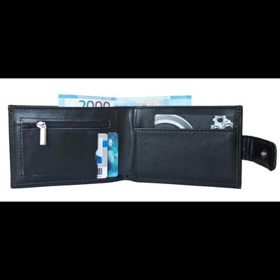 Кожаное портмоне Cortino black (арт. 7408-01)
