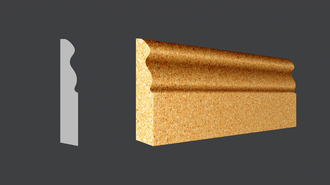 Пробковый плинтус С 109