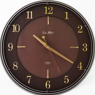 Часы настенные LA MER 35см пластик GD182002