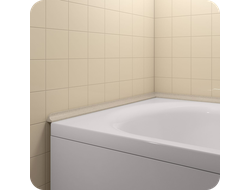 Акриловый плинтус бордюр для ванной BNV ГЛ24 12х24 бежевый левый
