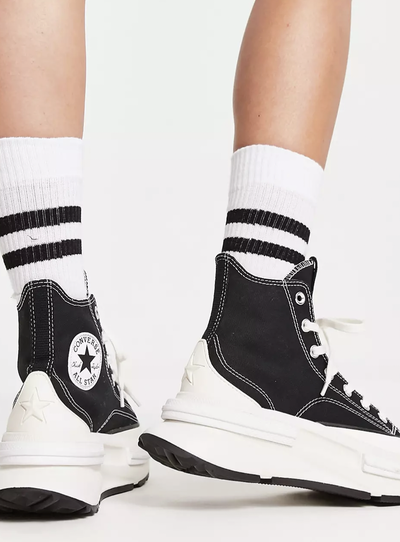 Фирменные кеды Конверс Ран Стар СХ черные высокие A00869C купить в Москве