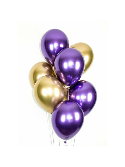 шар с гелием 12"/30 см "хром"