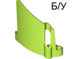! Б/У - Technic, Panel Fairing #22 Large Short, Small Hole, Side A, Lime (44352 / 4263104 / 4276977) - Б/У