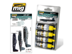 Ammo MIG: Набор акриловых красок: Камуфляж ВМФ США Второй мировой войны