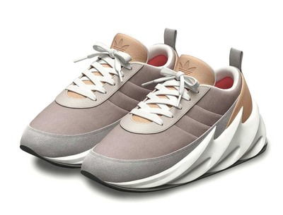 Adidas Sharks (бежевые с белым)