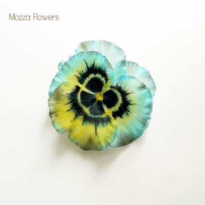 Заколка-брошь "Анютки". ЕСТЬ В НАЛИЧИИ.