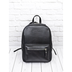 Женский кожаный рюкзак Anzolla black (арт. 3040-01)