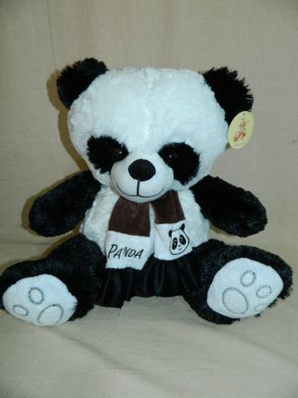 Панда с шарфом (артикул 0838) 38 см