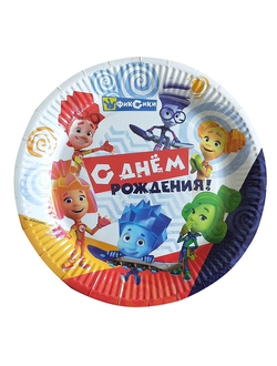 Тарелки "Фиксики" 6шт, 23см