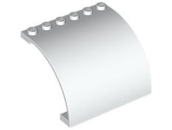Panel 6 x 5 x 3 Curved Top, White (5065 / 6474013 / 6513902)