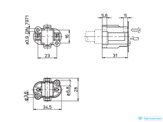 Ламподержатель G23 403/VI крепление под винт