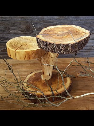 подставка из дуба двойная