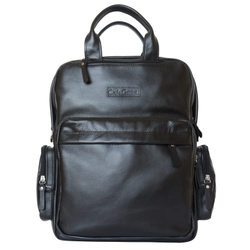 Кожаная сумка-рюкзак Reno black (арт. 3001-01)