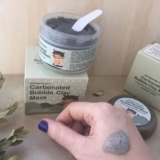 Кислородная, пузырьковая, карбонатная, очищающая Маска для лица Skin Care Carbonated Bubble Clay Mask BIOAQUA - 100г.