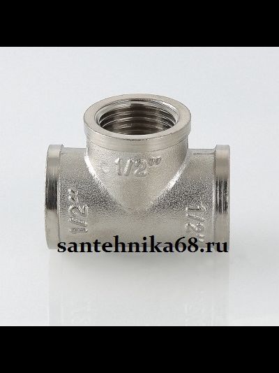 Тройник латунный Valtec VTr.130.N вн-вн-вн резьба