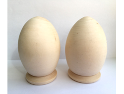 Яйцо деревянное 100*65 на подставке заготовка для росписи