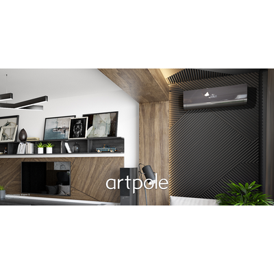 Гипсовая панель ZIGZAG + LED артикул М-0069