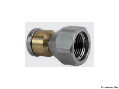 Форсунка вращающаяся каналопромывочная (вход 3/8внут, 3 отверстия, размер 040)