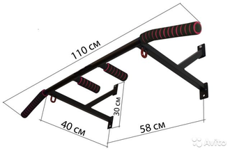 Турник 1в1 настенный с узким хватом