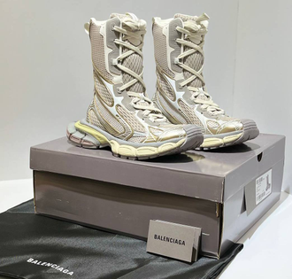 Сапоги весенние Balenciaga 3XL Milk Bronze Old