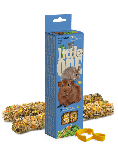 Little One палочки для морских свинок, кроликов и шиншилл с овощами 120 г