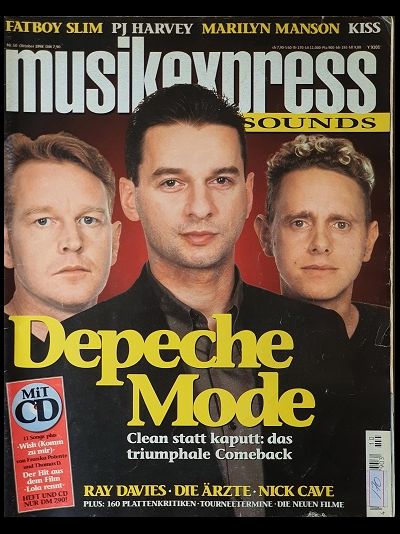 Musikexpress Sounds Magazine October 1998 Depeche Mode Иностранные музыкальные журналы, Intpressshop