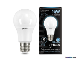 Gauss LED A60 16w 840 E27