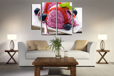 Модульная картина "Нежный десерт"