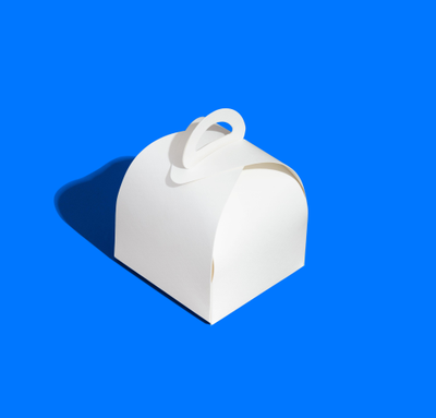 Упаковка сборная кондитерская с/р (белая), 100*100*100мм