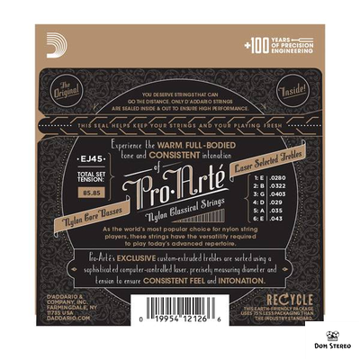 купить струны D`ADDARIO EJ45  в музыкальном интернет магазине domstereo.ru