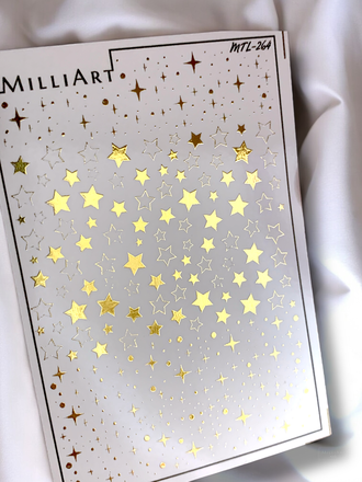 Слайдер-дизайн MilliArt Nails Металл MTL-264