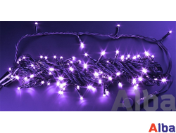 Гирлянда-Нить 10 м, 24В, ФИОЛЕТОВЫЙ, IP54 ПВХ, статика