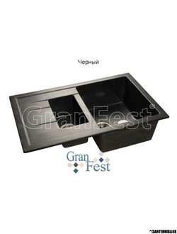 Керамическая мойка Granfest Гранфест GF-Q775KL реверсивная 2 секционная мойка