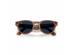Умные очки Ray-Ban Headliner (Gen1), фотохромные линзы Clear/Sapphire Transitions, оправа Shiny Caramel (150-50)